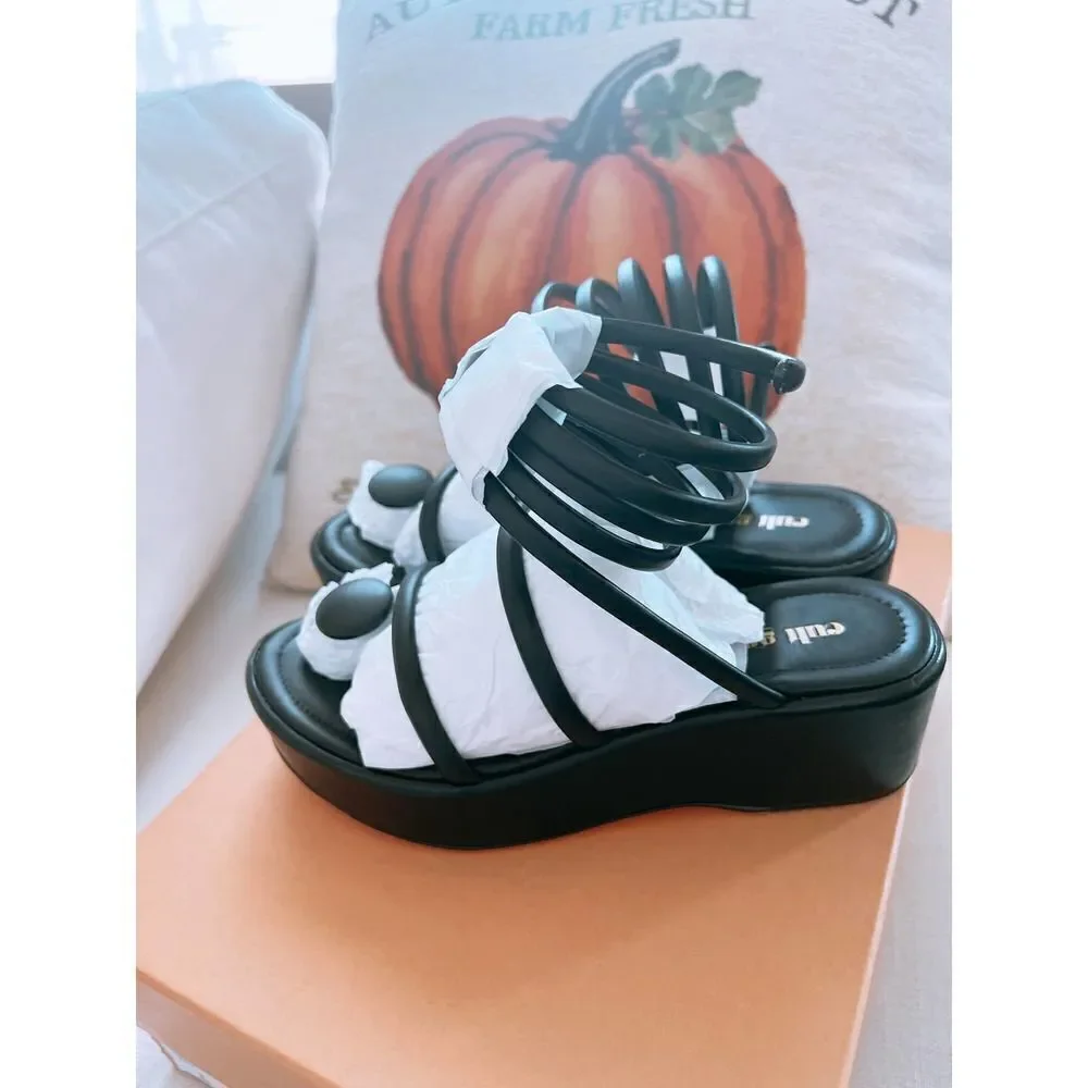 cult gaia alba platform sandal black 36